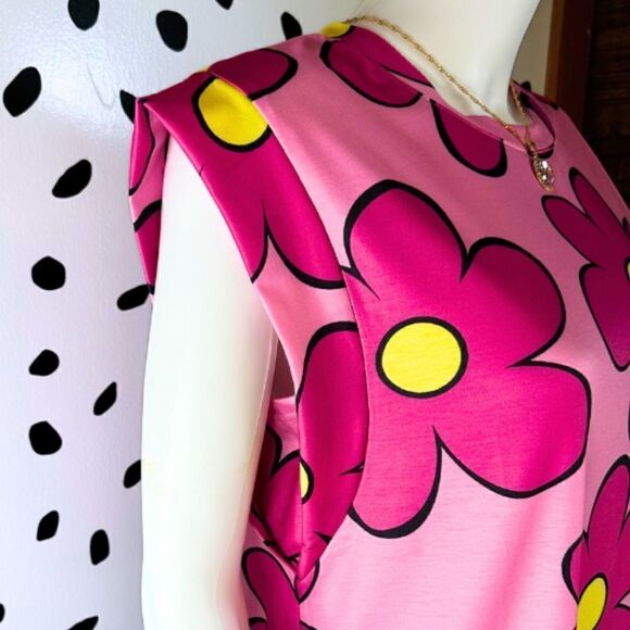 Pink Poppy Cap Sleeve Tee - Picture 4 of 6